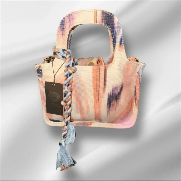 Vince Camuto NWT Orange and Purple Abstract Print Women's Bag - Picture 2 of 8